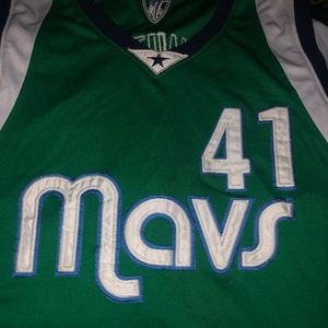 Reebok Dirk Nowitzki Dallas Mavericks jersey Sz 50